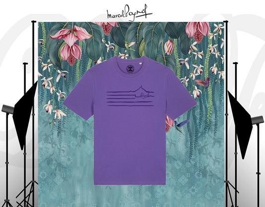 T-shirt Unisexe "Bonne Mère Marinière" Marcel Pagnol - Purple Love | Coton Bio & Made in France